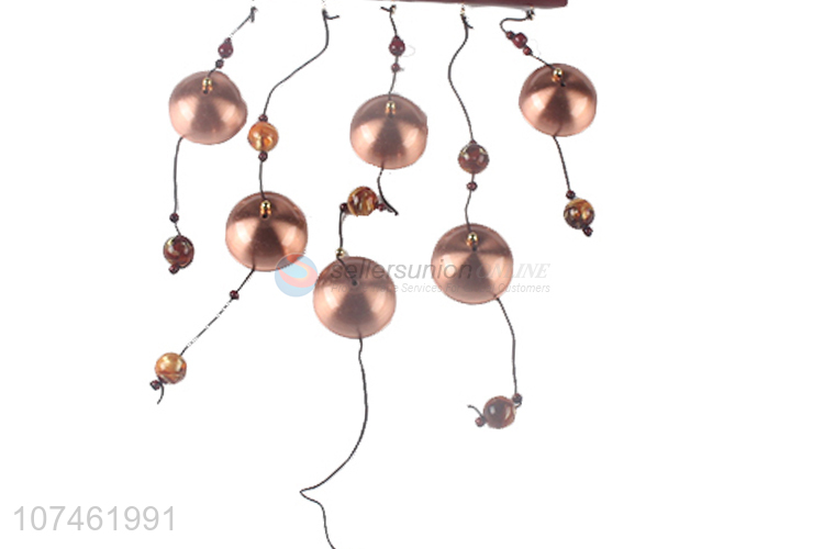 Wholesale newest garden decoration wooden wind chimes with coin pendant