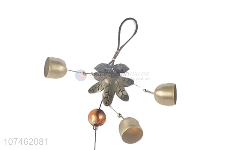 New arrival outdoor ornaments ancient coin wind chimes wooden crafts