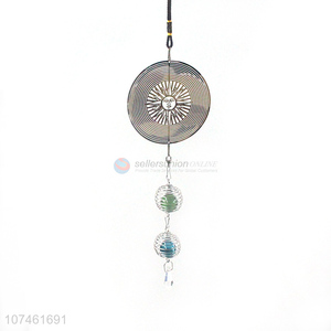 China manufacturer garden ornaments laser-cut 11 iron wind chimes