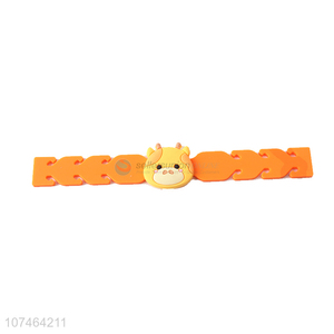Hot selling children cute cartoon bracelet PVC bracelet