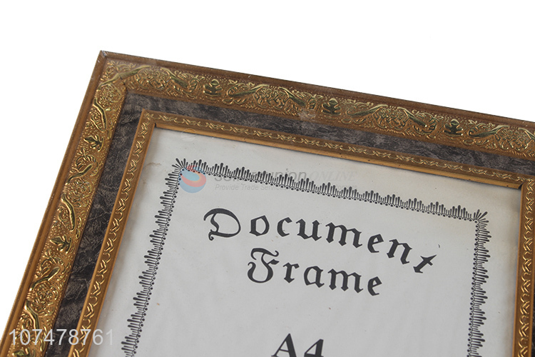 best quality A4 document frame fashion certificate frame