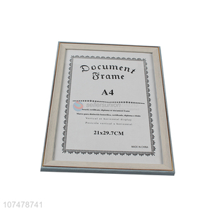 Custom A4 document frame popular certificate frame
