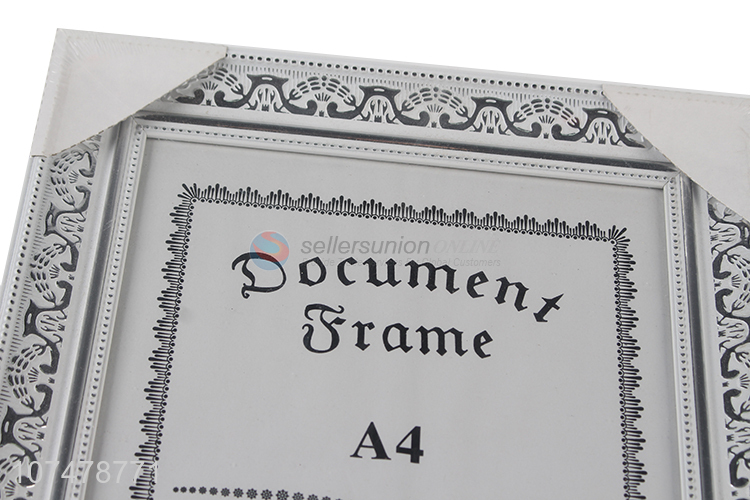 latest A4 document frame rectangle certificate frame