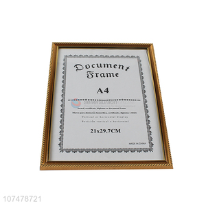 High quality A4 document frame best certificate frame
