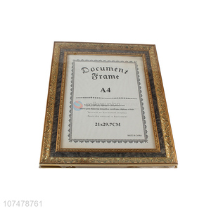 Best quality A4 document frame fashion certificate frame