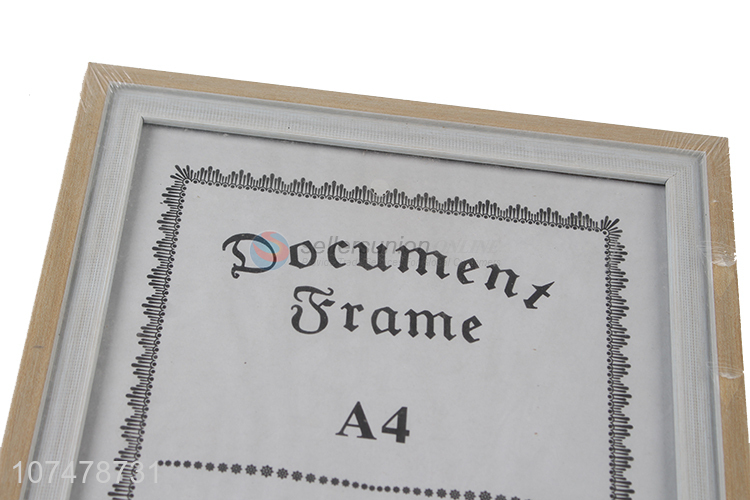 best selling A4 document frame rectangle certificate frame