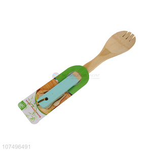 Low price eco-friendly kitchen utensil bamboo cooking spoon