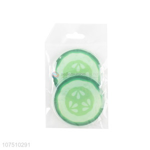 Factory Sell Eye Care Fruit Printing Round Shape Gel Eye Patches