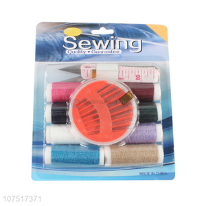 Wholesale sewing supplies set with thread, needle & tape measure