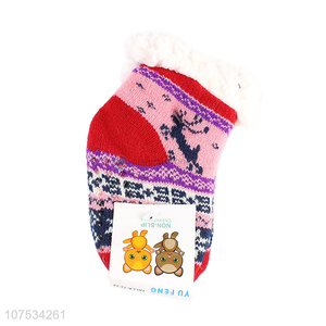 Good quality fleece lined children socks thermal socks for Christmas
