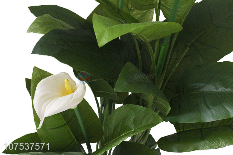 High Quality Artificial Common Callalily Bonsai Plant With 3 Flowers