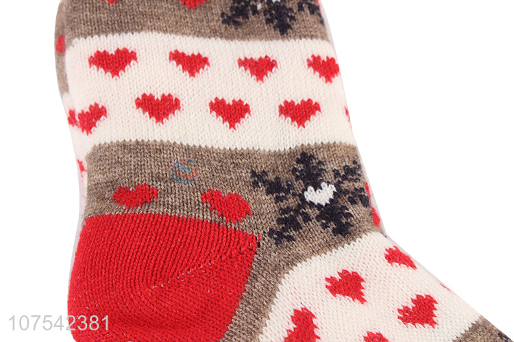 High Quality Christmas Warm Indoor Mid-Calf Floor Socks