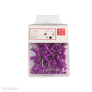 Competitive price 50pcs colorful plastic push pins office stationery