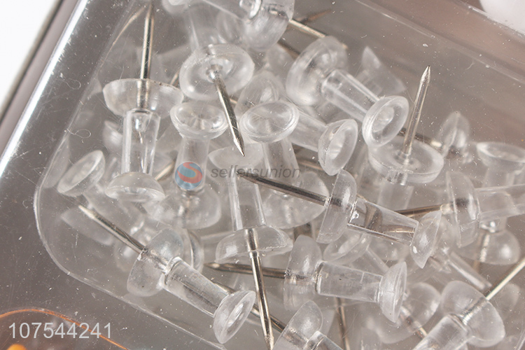 Factory wholesale plastic head metal push pins for office supplies