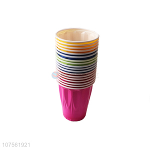 Best Sale 50 Pieces Colorful Plastic Cup Disposable Cup