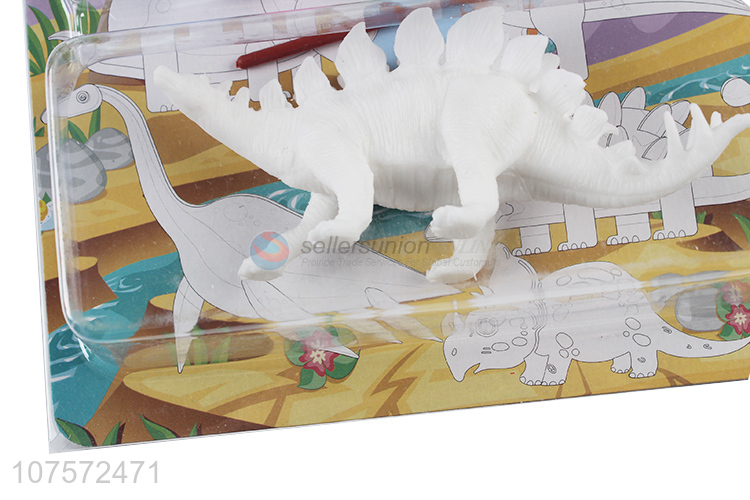 Cheap Price Kids Educational Animal Gift Plastic Dinosaur Diy Hand Painted Toys