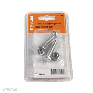 Lowest price hexagon fastening screw connect metal fasteners