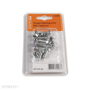 Hot selling connect metal fasteners hexagon fastening screw