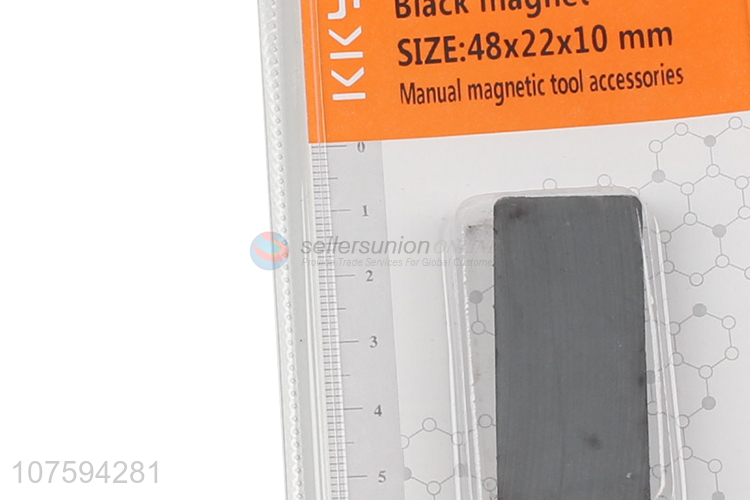 Low price black square flat magnet ferrite magnet