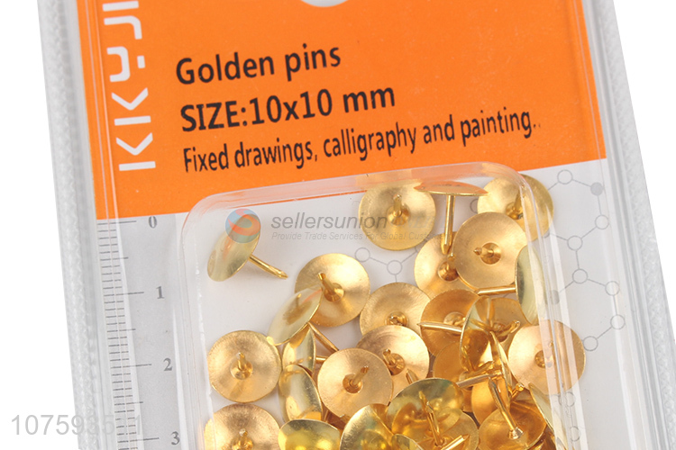 Good sale gold push pins drawing pins thumbtacks
