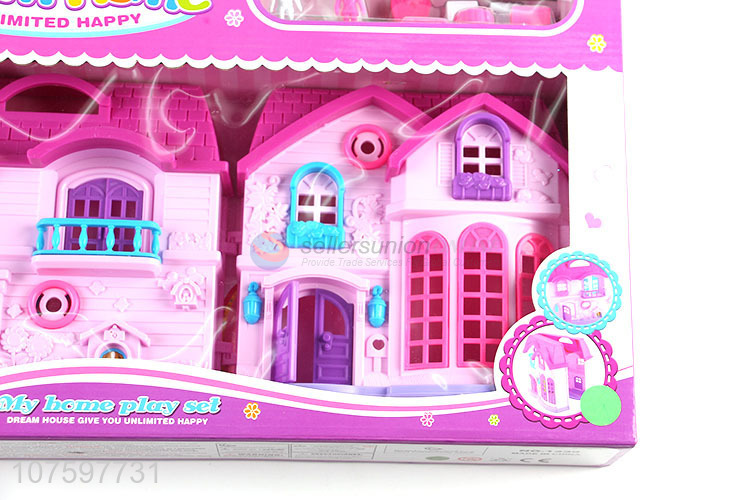 Good quality children furniture toy plastic dream house toy set