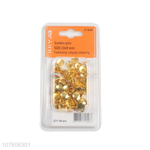 Best Quality Golden Pins Fashion Pushpin Drawing Pin