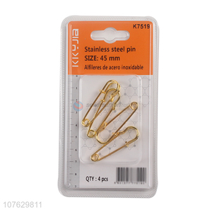 Wholesale thick stainless steel safety pins for blankets crafts