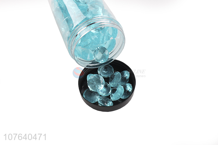 Acrylic color diamond sky blue transparent plastic landscaping decoration 2.5g