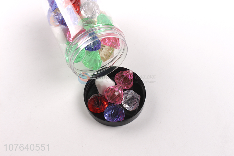 Retail mixed color plastic transparent tower drill decoration