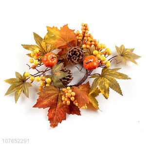 Hot sale theme party holiday decoration autumn wreath