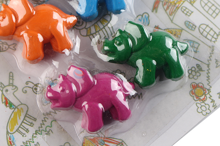 Best selling elephant shape plastic crayon for kids