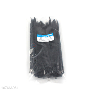 Factory price black electrical self lock nylon cable tie