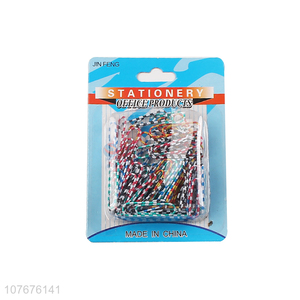 Hot sale colorful paper clips school office supplies