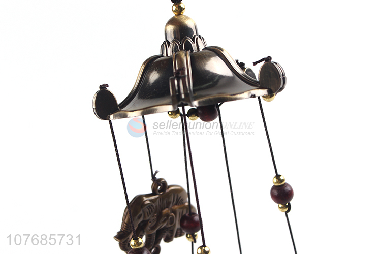 Factory direct sale metal elephant wind chimes for decoration