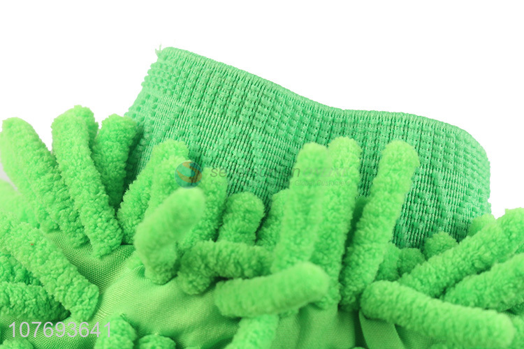 Hot sale chenille car cleaning gloves super soft car wash cleaning gloves