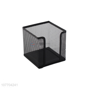 High quality office stationery square metal wire memo box