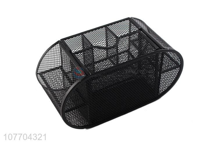 High quality 9 compartments metal mesh desk organizer for office and home