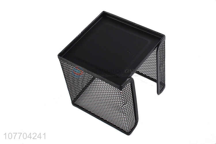 High quality office stationery square metal wire memo box