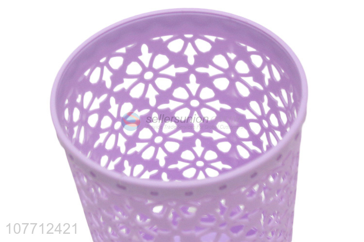 Wholesale Purple Plastic Storage Basket Popular Desk Organizer