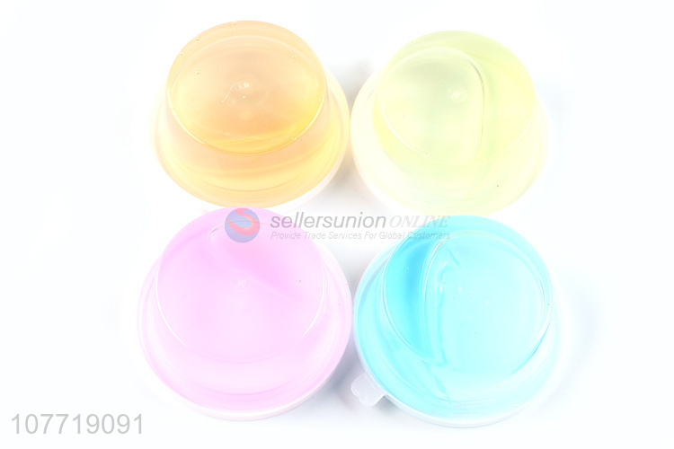 Hot sale colorful clear crystal bounce mud children toys