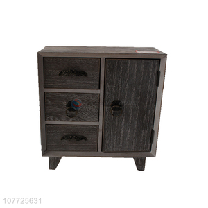 Fashion Jewelry Storage Mini Storage Cabinet Wooden Crafts