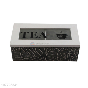 Custom Coffee Tea Box Fashion Wood Storage Box
