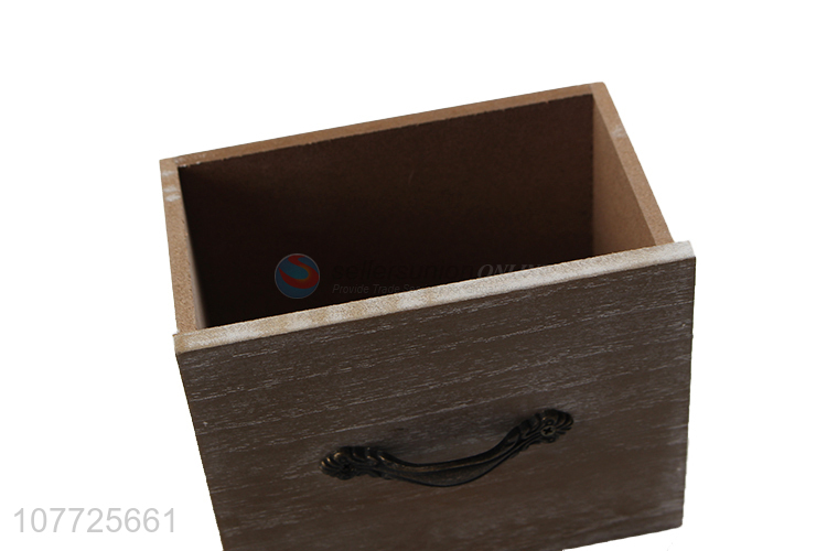 Hot Sale Vintage Mini Wooden Drawer Cabinet Jewelry Storage Box