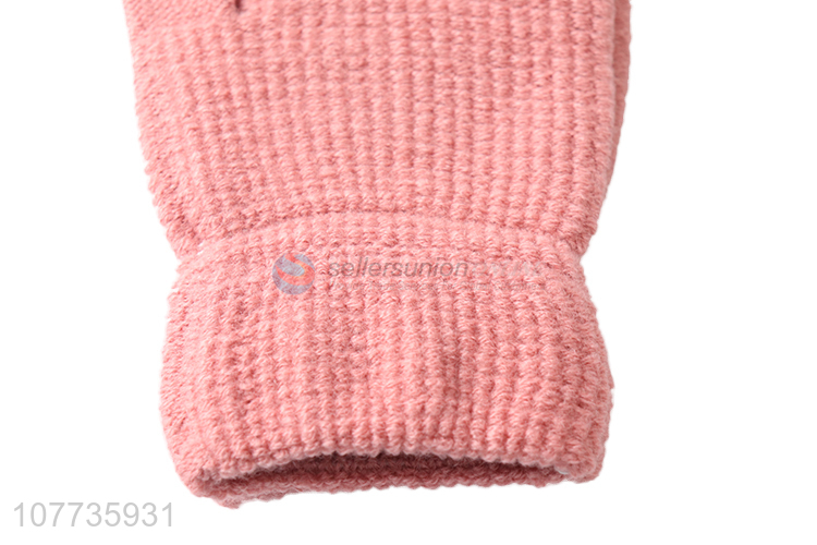 Winter magic gloves touch warm stretch knitted gloves