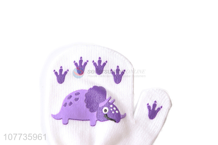 New product kids warm soft knitted gloves with cute pattern