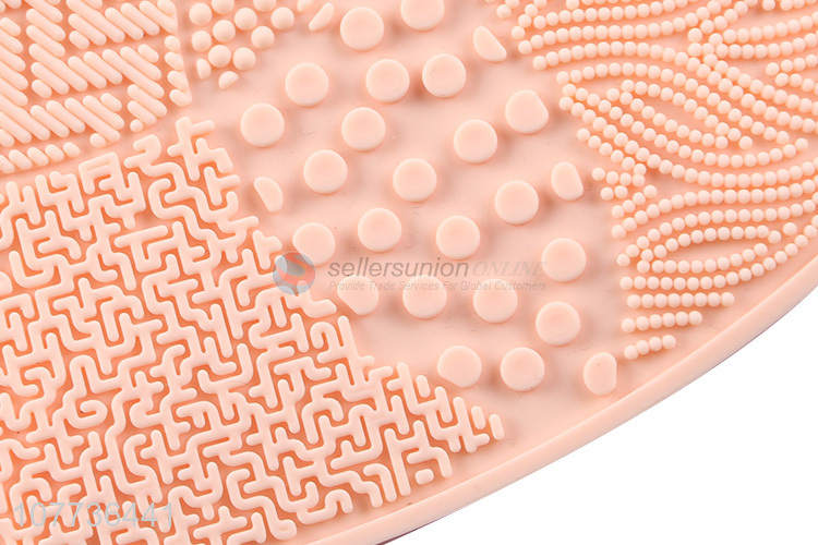 New product heart shape makeup brush silicone cleaning mat cosmetic tool cleaner
