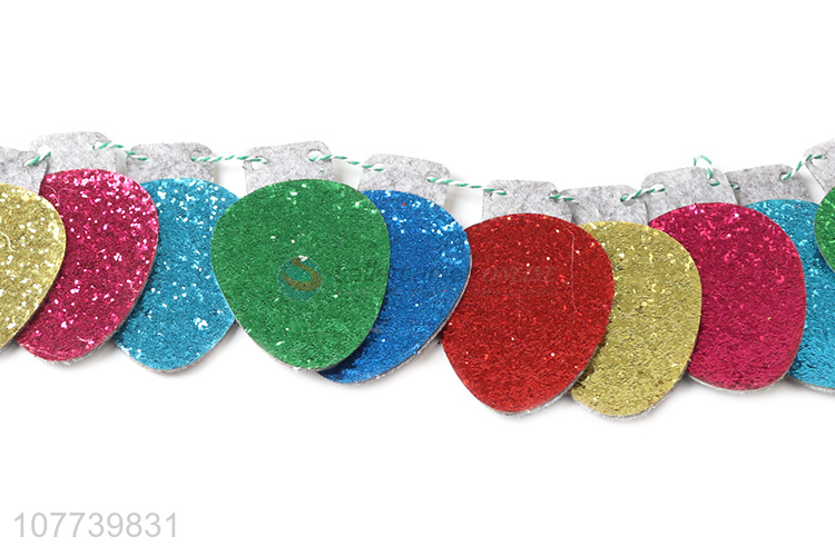 Factory direct holiday party decoration strip love glitter decoration