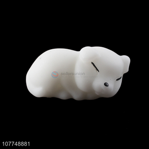 High quality white soft stress relief animal squeeze toys