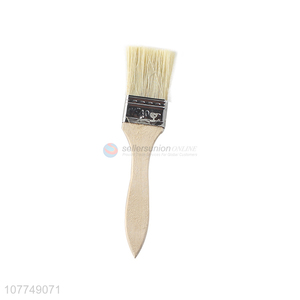 Factory direct sale wooden handle white pig temple paint brush art paint decoration tool