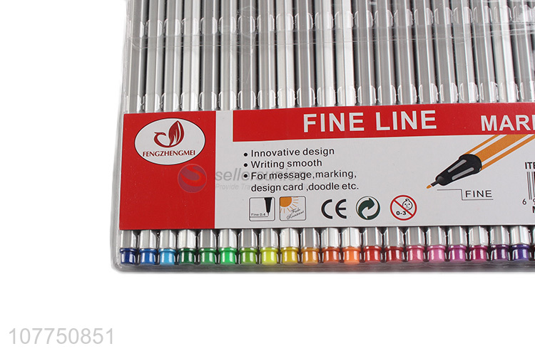 Good sale 24 colors fine line markers permanent fine liner